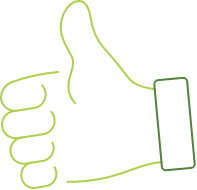 Animated thumbs up icon